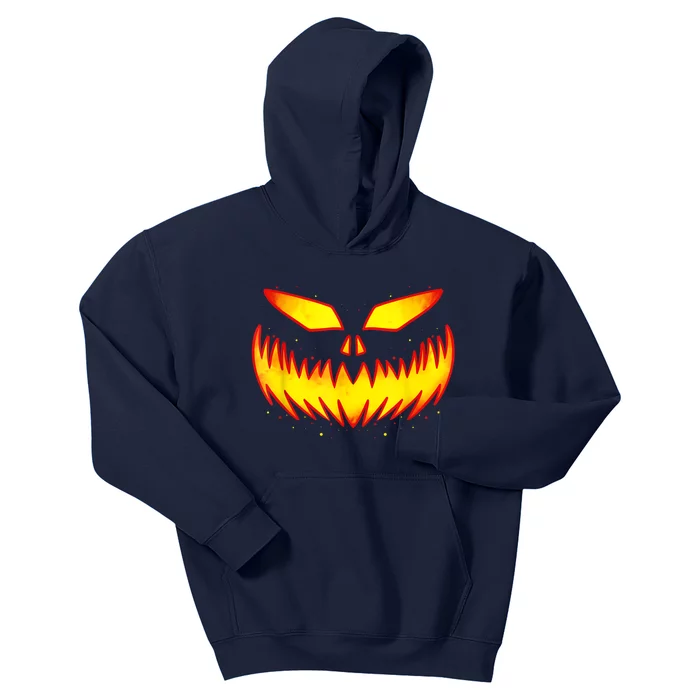 Pumpkin Halloween Shirts For Jack O Lantern Face Kids Hoodie