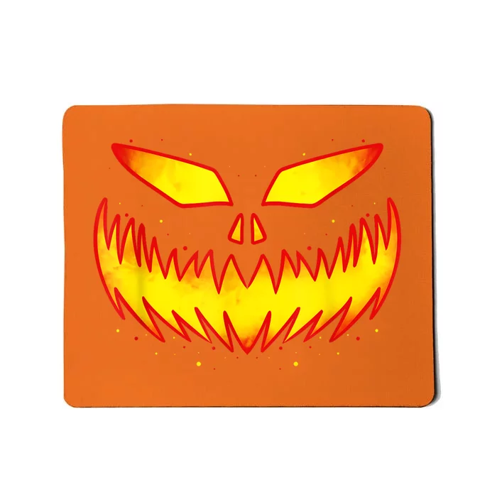 Pumpkin Halloween Shirts For Jack O Lantern Face Mousepad