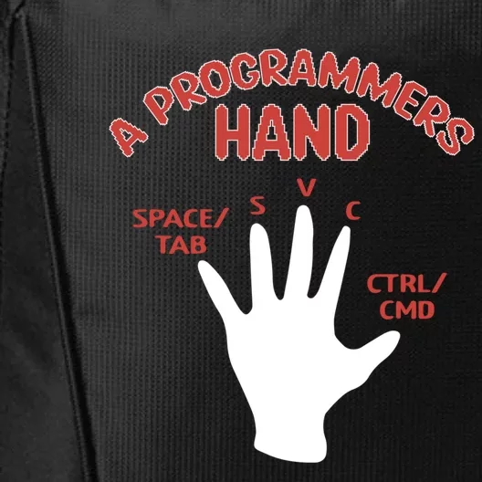 Programmers Hand Software Developer Computer Engineer Coder Cute Gift City Backpack