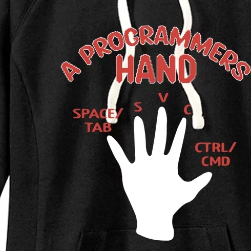 Programmers Hand Software Developer Computer Engineer Coder Cute Gift Women's Fleece Hoodie