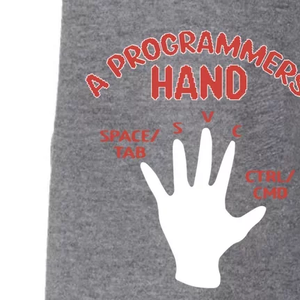 Programmers Hand Software Developer Computer Engineer Coder Cute Gift Doggie 3-End Fleece Hoodie