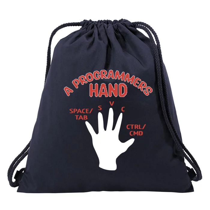 Programmers Hand Software Developer Computer Engineer Coder Cute Gift Drawstring Bag