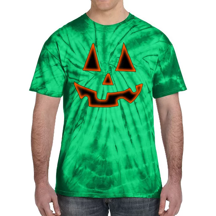 Pumpkin Halloween Shirts For Jack O Lantern Face Tie-Dye T-Shirt