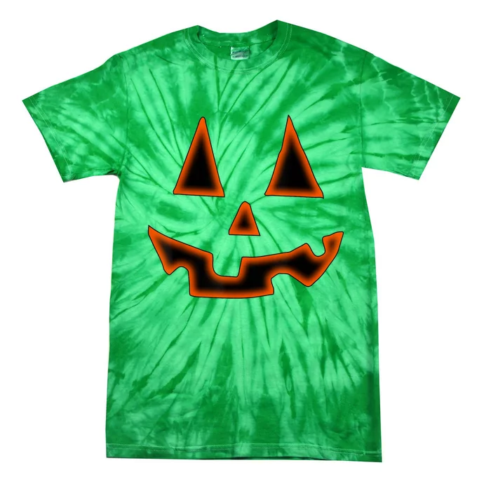 Pumpkin Halloween Shirts For Jack O Lantern Face Tie-Dye T-Shirt