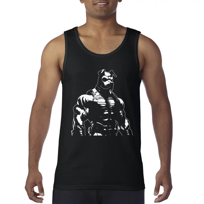 Pup Heroes Series Bulldog V 2 Bw Tank Top