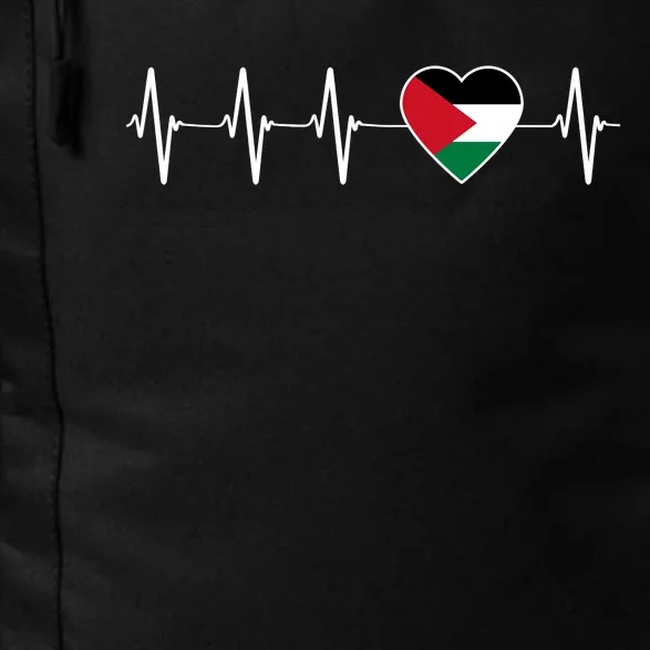 Palestinian Heartbeat Support I Love Palestine Flag Gift Daily Commute Backpack