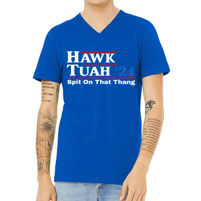 Parody Hawk Tush Spit On That Thing Gift V-Neck T-Shirt