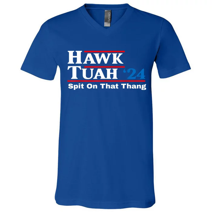 Parody Hawk Tush Spit On That Thing Gift V-Neck T-Shirt