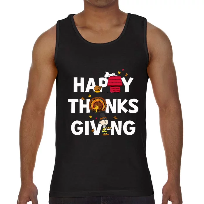 Peanuts Happy Thanksgiving Icons Comfort Colors® Tank Top