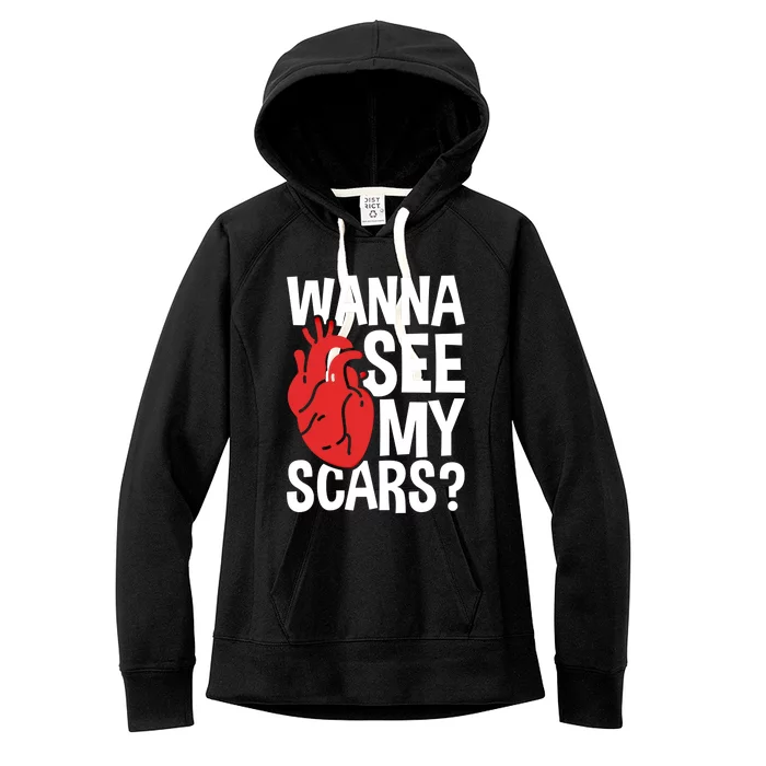 Pre Heart Transplant And After Open Heart Surgery Cool Gift Women's Fleece Hoodie