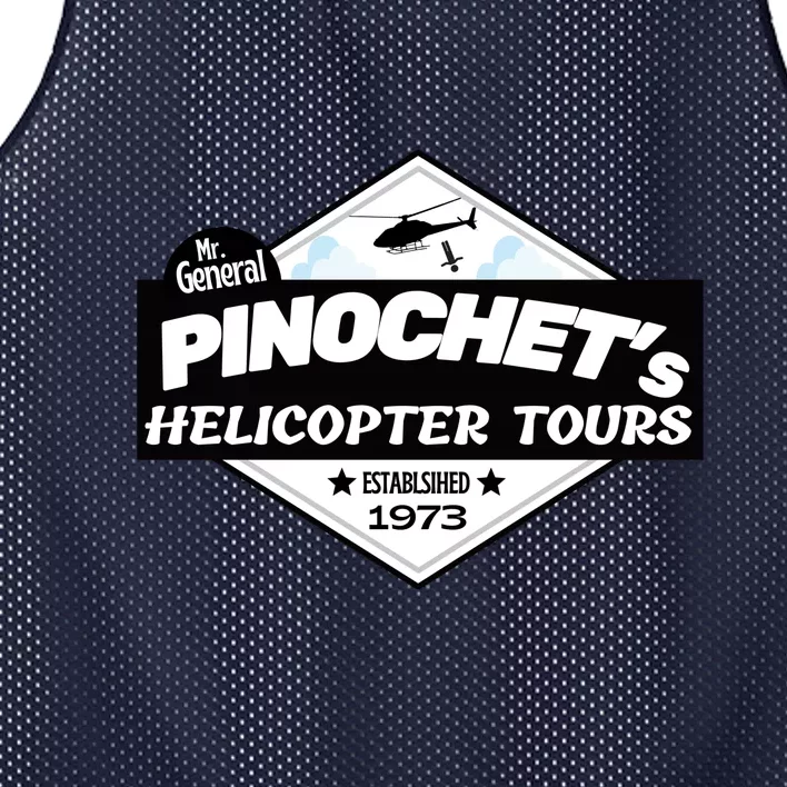 Pinochet’s Helicopter Tours Mesh Reversible Basketball Jersey Tank