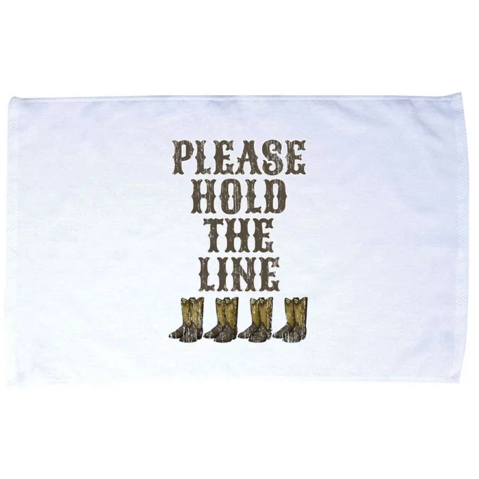 Please Hold The Line Dance Addict Shoes Funny Classy Boots Microfiber Hand Towel