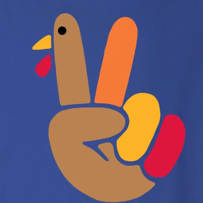 Peace Hand Turkey Design For Ugly Thanksgiving Sweater Idea Gift Toddler Long Sleeve Shirt