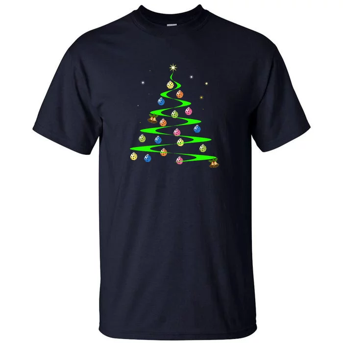 Pickleball Holiday Tree | Pickleball Tree | Pickleball Holiday Gift | Great Tall T-Shirt