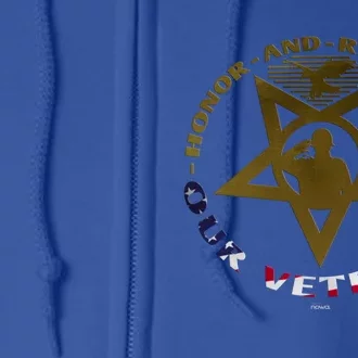 Public Holiday To Honor And Remember Our Veterans Medal Gift Full Zip Hoodie