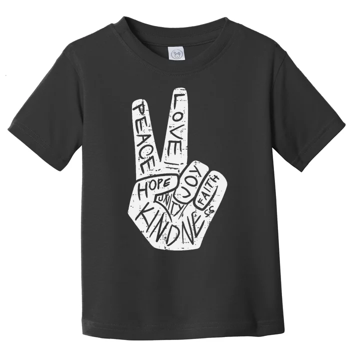 Peace Hope Unity Day Orange Anti Bullying Toddler T-Shirt