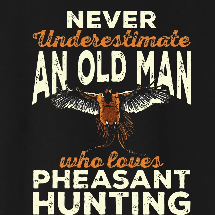 Pheasant Hunting Upland Bird Hunting Women's Crop Top Tee