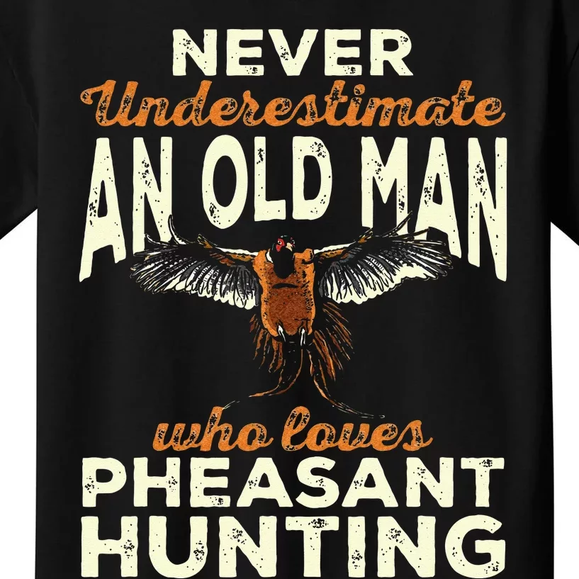 Pheasant Hunting Upland Bird Hunting Kids T-Shirt