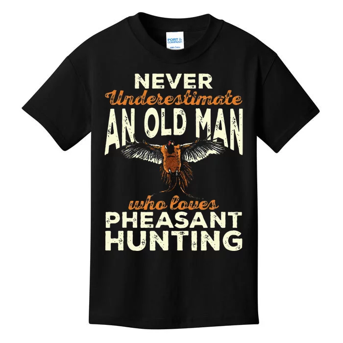 Pheasant Hunting Upland Bird Hunting Kids T-Shirt