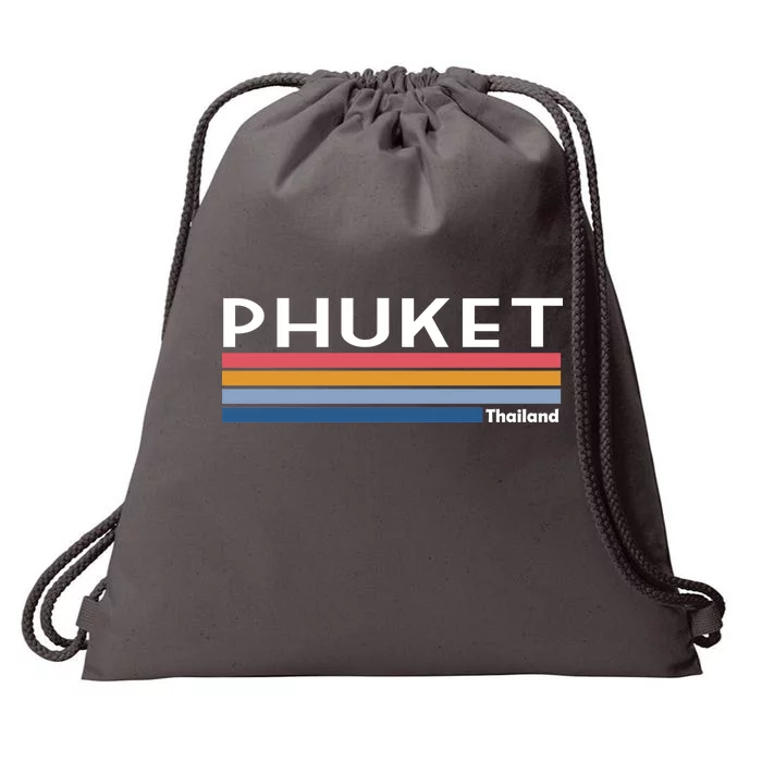 Phuket Thailand Vintage 1980's Logo Drawstring Bag