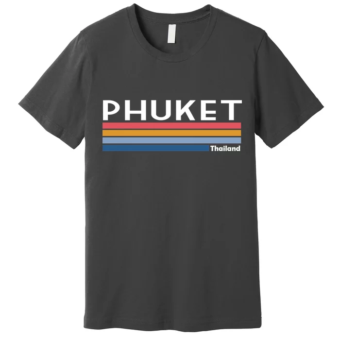 Phuket Thailand Vintage 1980's Logo Premium T-Shirt