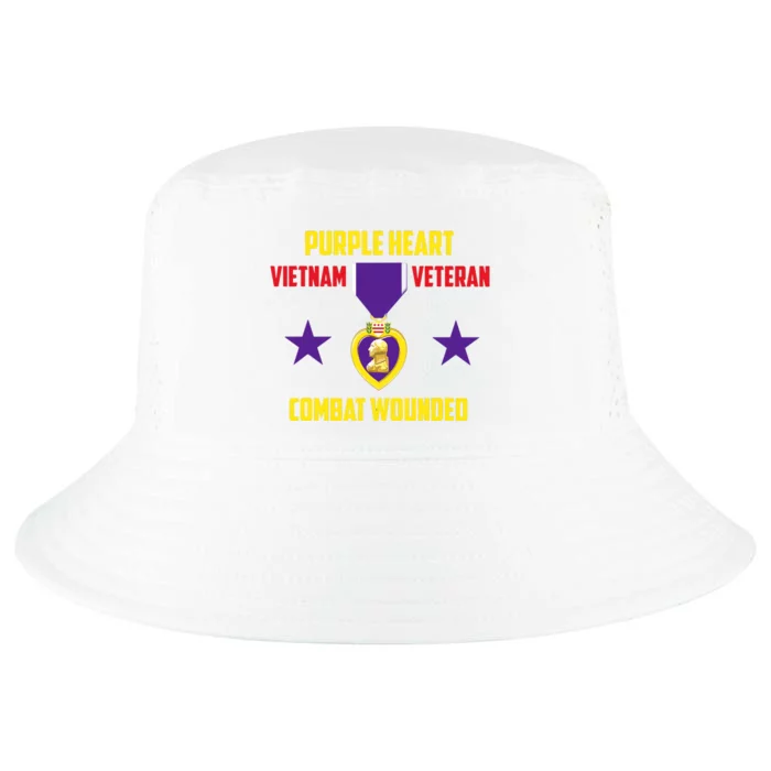 Purple Heart Vietnam Veteran Cool Comfort Performance Bucket Hat