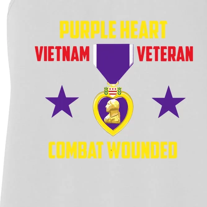 Purple Heart Vietnam Veteran Women's Racerback Tank