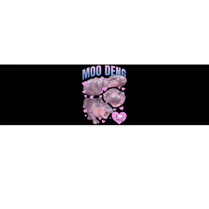 Pygmy Hippo Vintage Moo Dang Bootleg Bumper Sticker