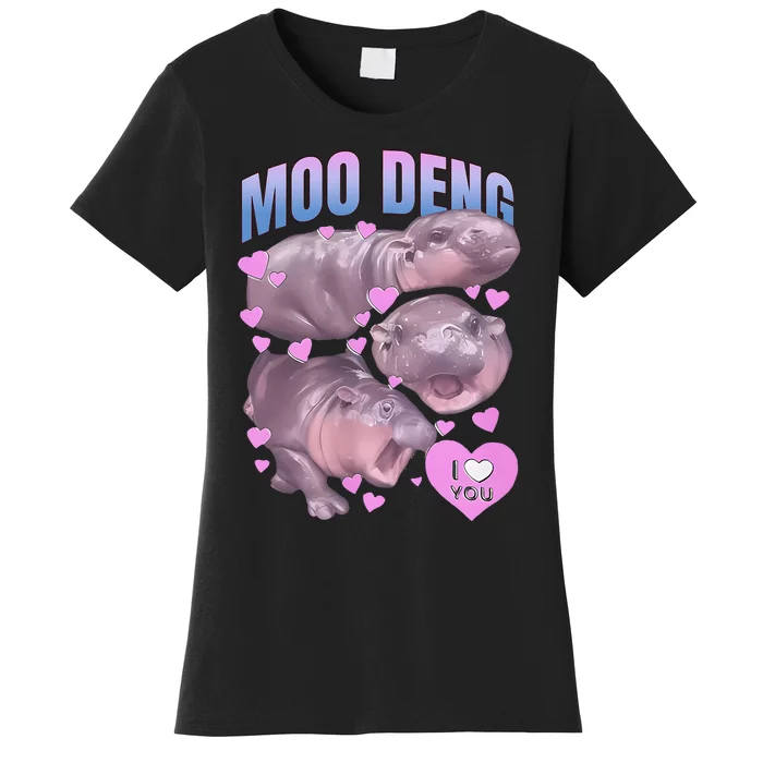 Pygmy Hippo Vintage Moo Dang Bootleg Women's T-Shirt