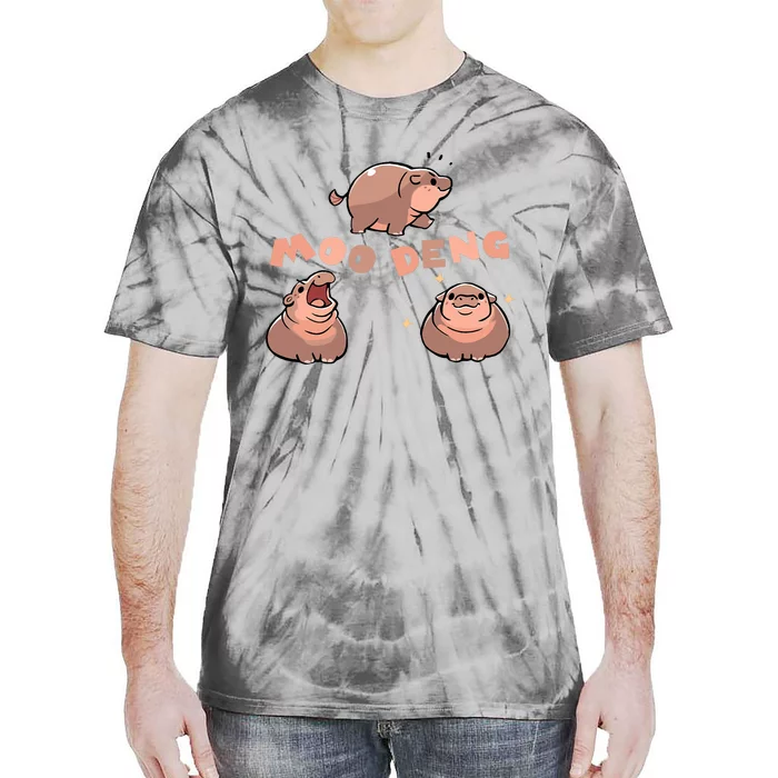 Pygmy Hippo Vintage Moo Dang Bootleg Funny Tie-Dye T-Shirt