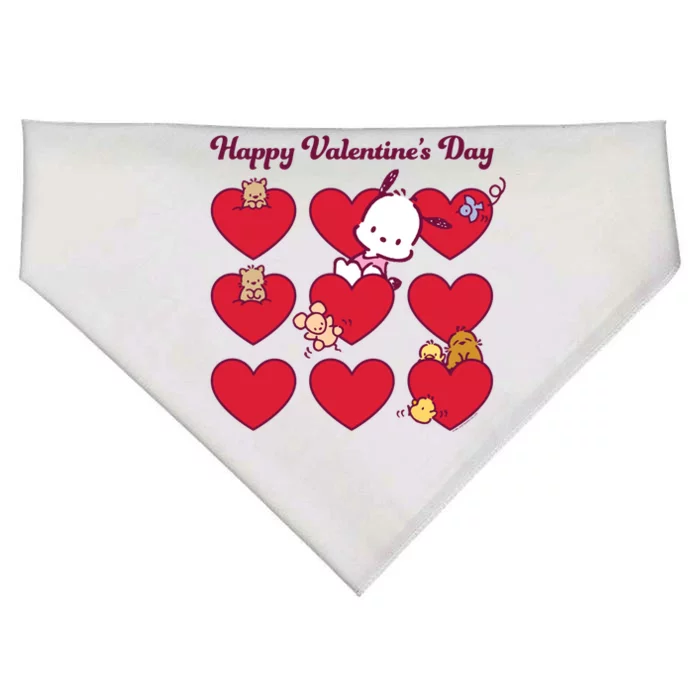 Pochacco Happy Valentine's Day Gift USA-Made Doggie Bandana