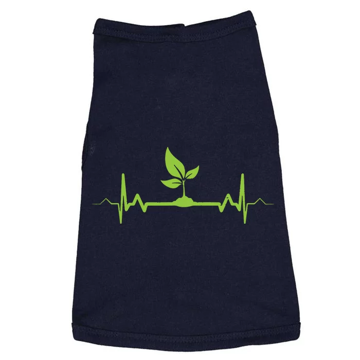 Plant Heartbeat Vegan Plant Lover Doggie Tank