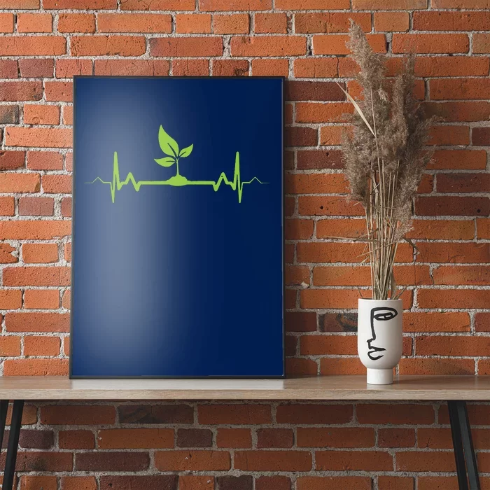 Plant Heartbeat Vegan Plant Lover Poster