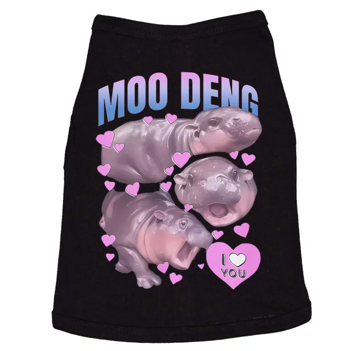 Pygmy Hippo Vintage Moo Dang Bootleg Funny Moodeng Gift Doggie Tank