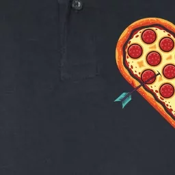 Pizza Heart Valentines Day Softstyle Adult Sport Polo