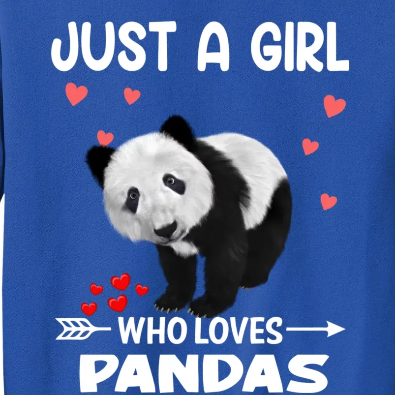 Panda Heart Valentines Day Gift Animal Bear Lover Gift Sweatshirt