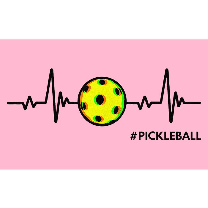 Pickleball Heartbeat Vintage Pickleball Player Bumper Sticker