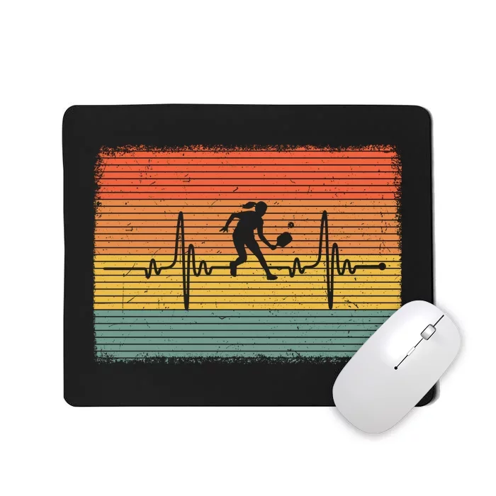 Pickleball Heartbeat Vintage Mousepad