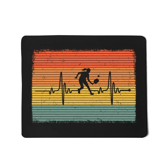 Pickleball Heartbeat Vintage Mousepad