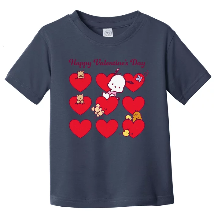 Pochacco Happy Valentine's Day Toddler T-Shirt