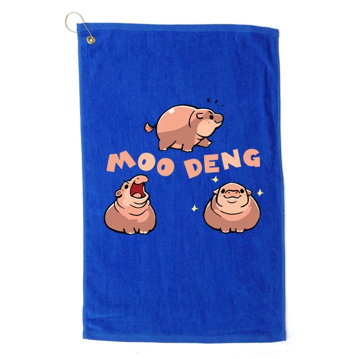 Pygmy Hippo Vintage Moo Dang Bootleg Funny Platinum Collection Golf Towel