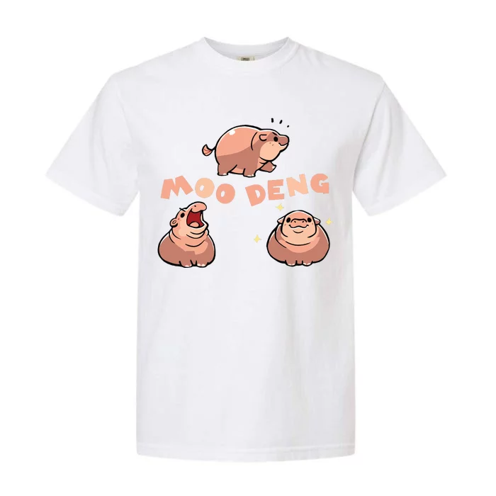 Pygmy Hippo Vintage Moo Dang Bootleg Funny Garment-Dyed Heavyweight T-Shirt