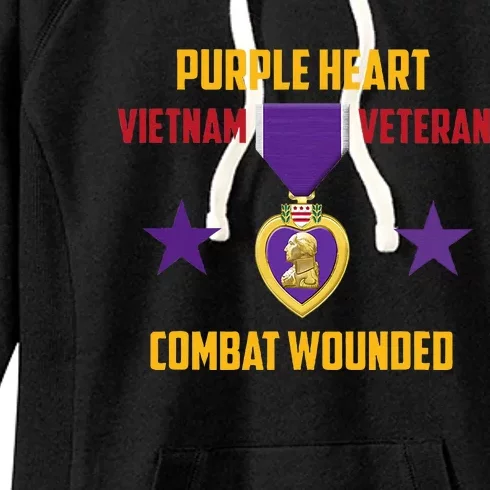 Purple Heart Vietnam Veteran Women's Fleece Hoodie