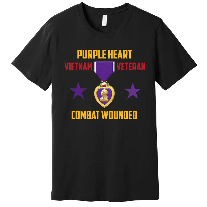 Purple Heart Vietnam Veteran Premium T-Shirt