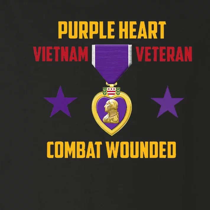 Purple Heart Vietnam Veteran Toddler Long Sleeve Shirt