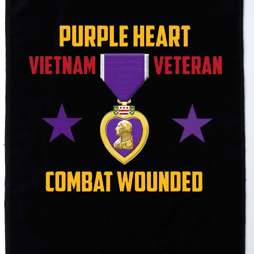 Purple Heart Vietnam Veteran Platinum Collection Golf Towel