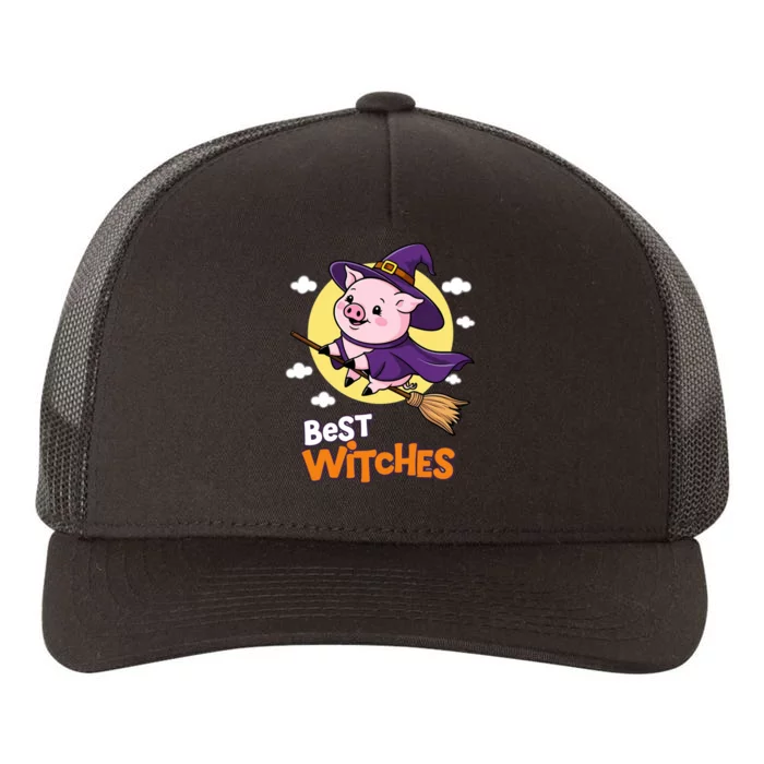 Pig Halloween Witches Costume Pigs Best Witches Yupoong Adult 5-Panel Trucker Hat