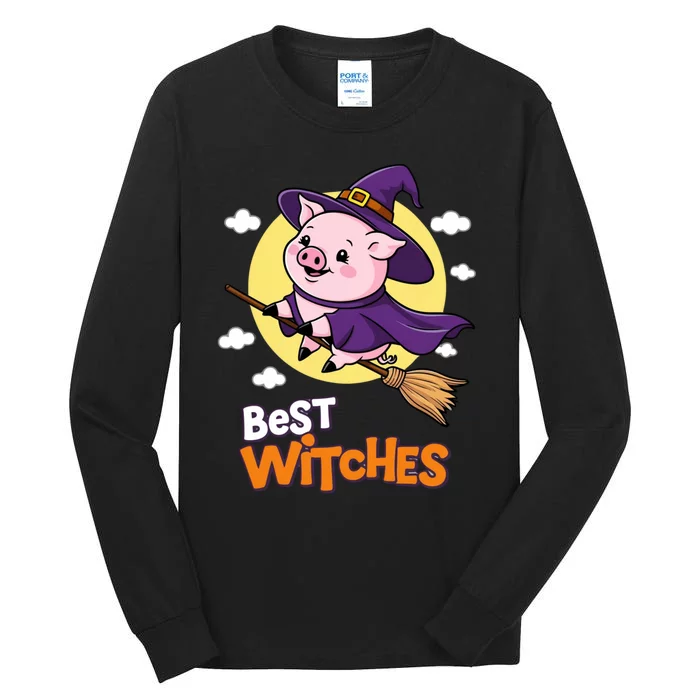 Pig Halloween Witches Costume Pigs Best Witches Tall Long Sleeve T-Shirt