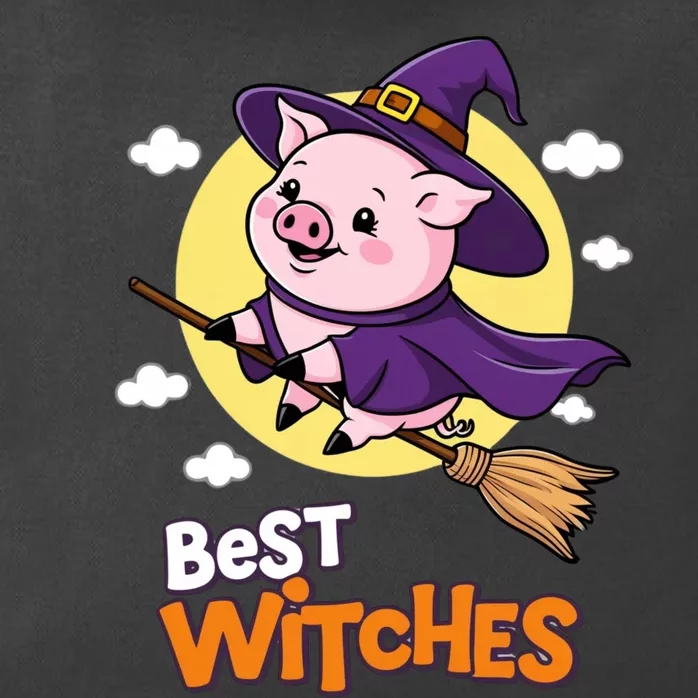 Pig Halloween Witches Costume Pigs Best Witches Zip Tote Bag