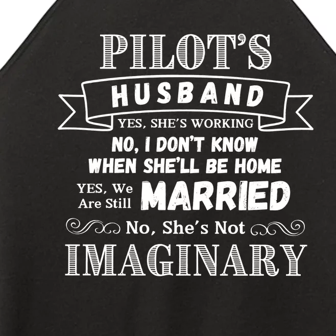 PilotS Husband WeRe Still Married Women’s Perfect Tri Rocker Tank